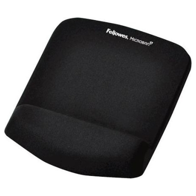 Fellowes | Mouse pad with wrist support PlushTouch | Mouse pad with wrist pillow | 238 x 184 x 25.4 mm | Black