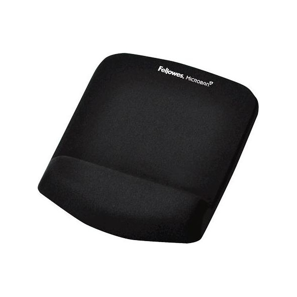 Fellowes | Mouse pad with wrist support PlushTouch | Mouse pad with wrist pillow | 238 x 184 x 25.4 mm | Black