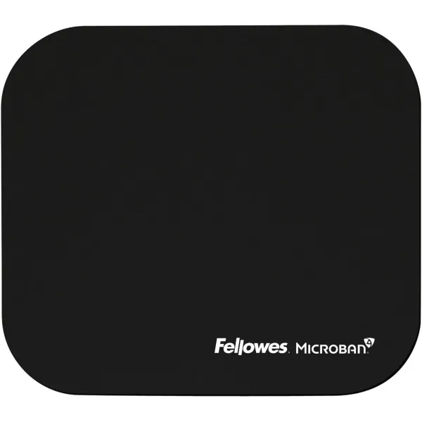 Fellowes MOUSE PAD MICROBAN/BLACK 5933907 FELLOWES