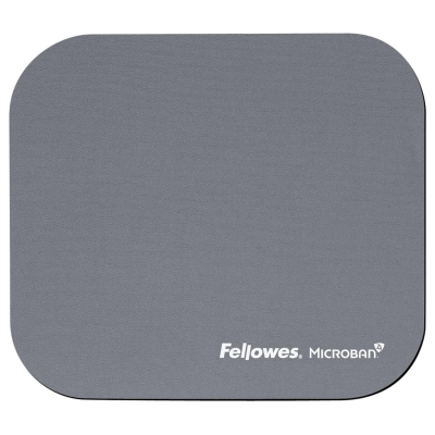 Fellowes MOUSE PAD MICROBAN/SILVER 5934005 FELLOWES