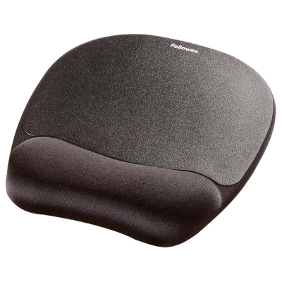 Fellowes MOUSE PAD MEMORY FOAM/BLACK 9176501 FELLOWES