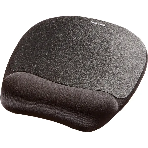 Fellowes | Mouse pad with wrist pillow | 202 x 235 x 25.4 mm | Black