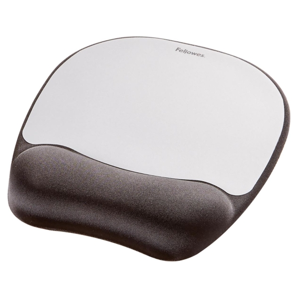 Fellowes MOUSE PAD MEMORY FOAM/SILVER STREAK 9175801 FELLOWES