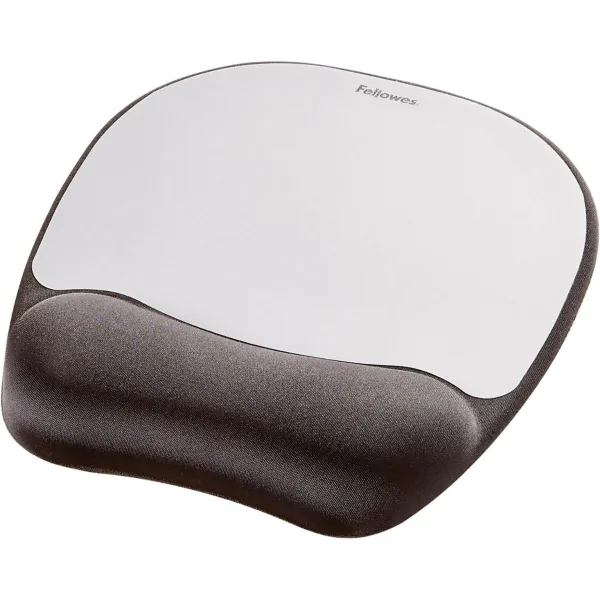 Fellowes MOUSE PAD MEMORY FOAM/SILVER STREAK 9175801 FELLOWES