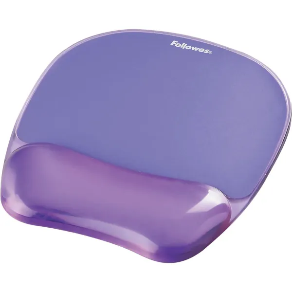 Fellowes MOUSE PAD CRYSTAL GEL/PURPLE 9144104 FELLOWES