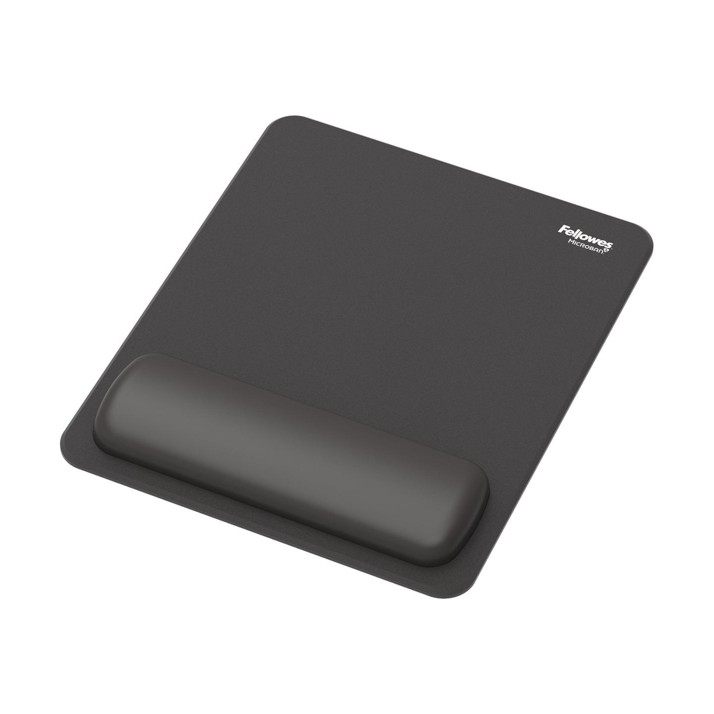 Fellowes MOUSE PAD WRIST REST/BLACK 100142555 FELLOWES