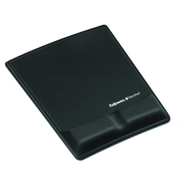 Fellowes MOUSE PAD WRIST SUPPORT/BLACK 9181201 FELLOWES