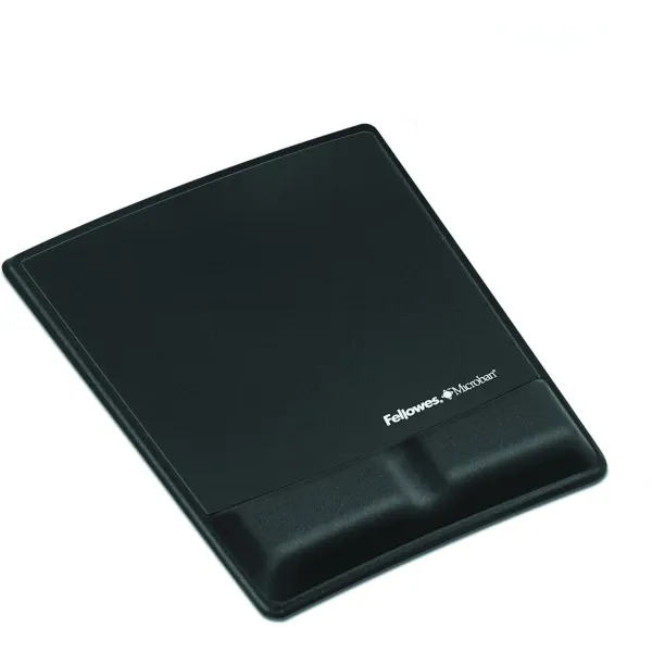 Fellowes MOUSE PAD WRIST SUPPORT/BLACK 9181201 FELLOWES