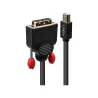 Lindy CABLE MINI DP TO DVI 3M/BLACK 41953 LINDY