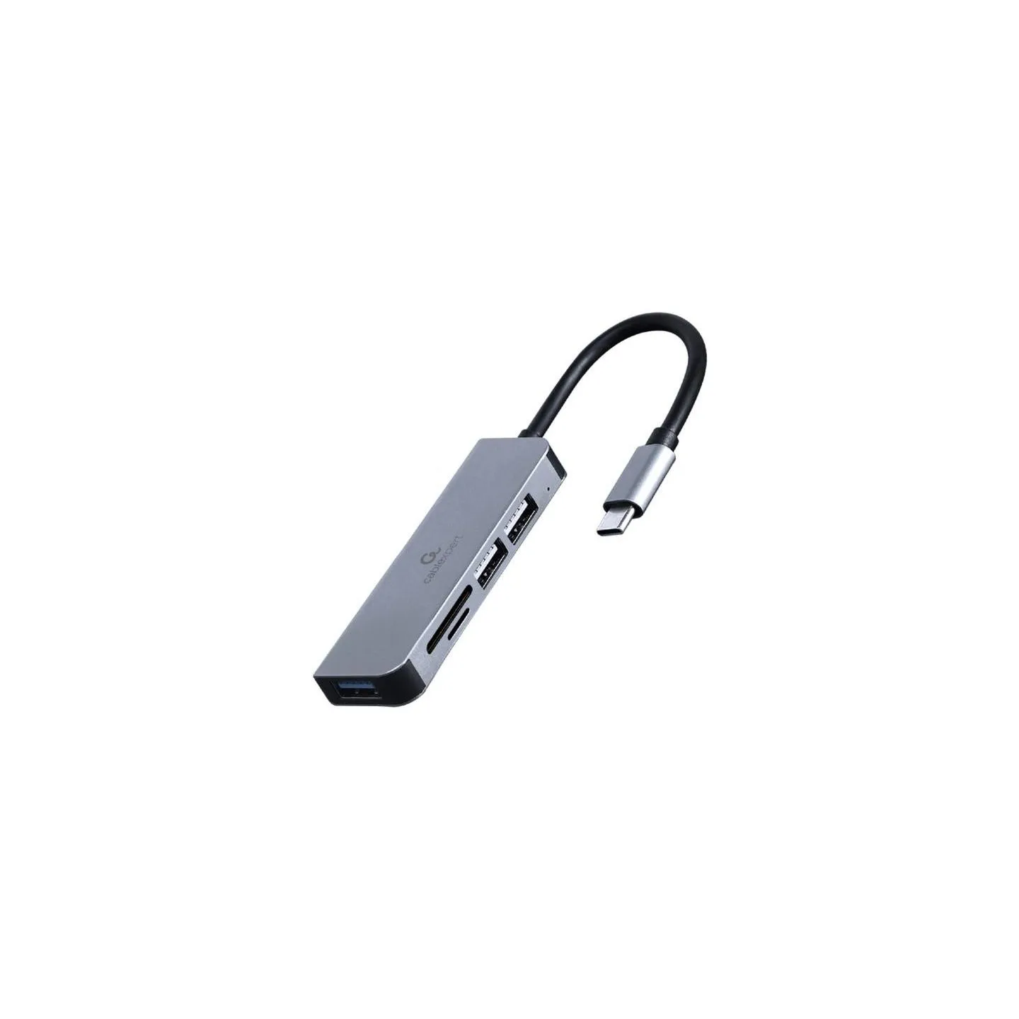 Gembird I/O HUB USB-C 3PORT+CR/UHB-CM-CRU3P1U2P2-01 GEMBIRD