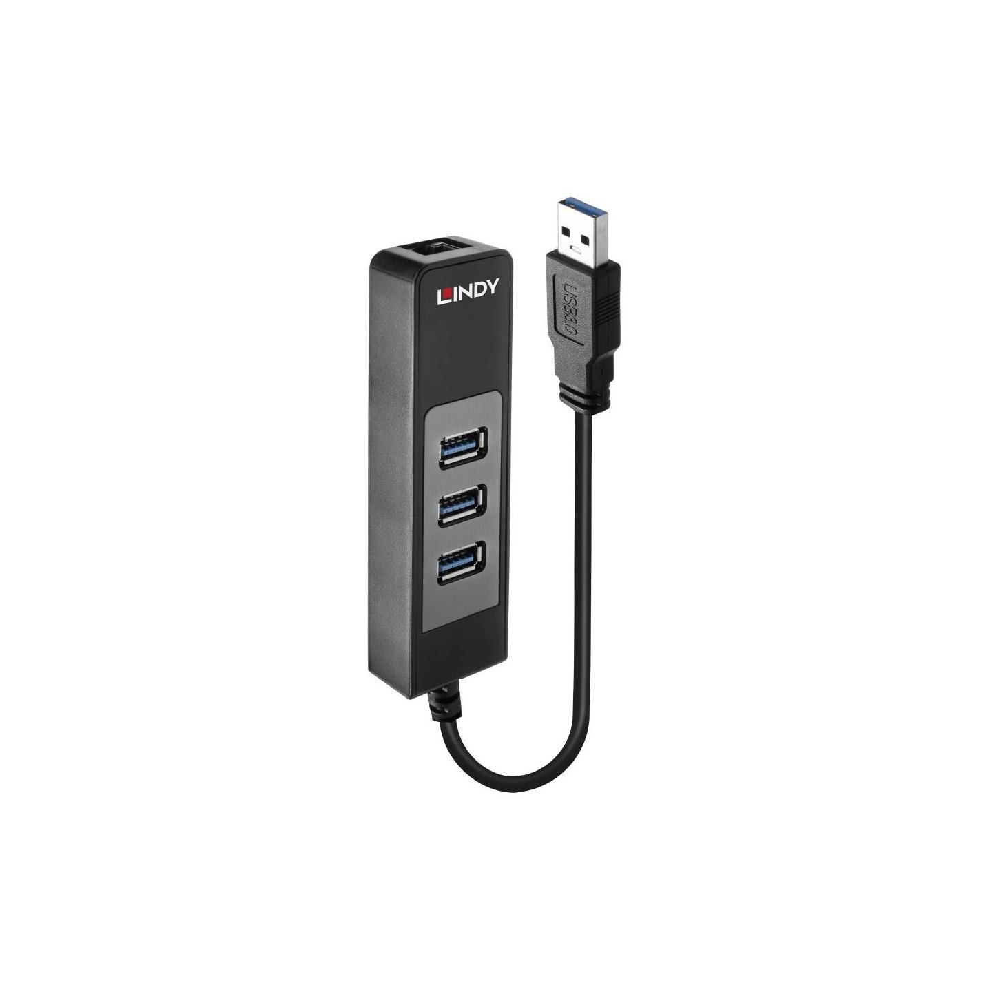 Lindy I/O HUB USB3 & LAN ADAPTER/43176 LINDY