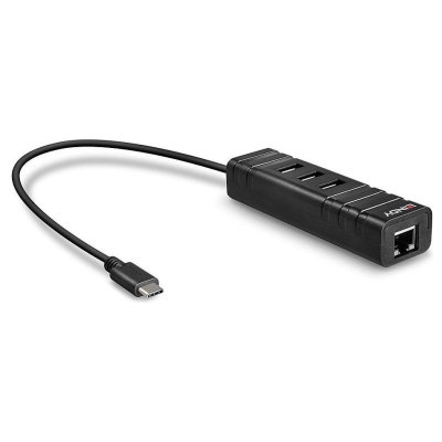 Lindy I/O HUB USB3.1 & LAN ADAPTER/43249 LINDY