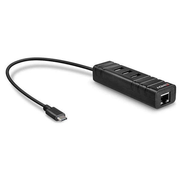 Lindy I/O HUB USB3.1 & LAN ADAPTER/43249 LINDY