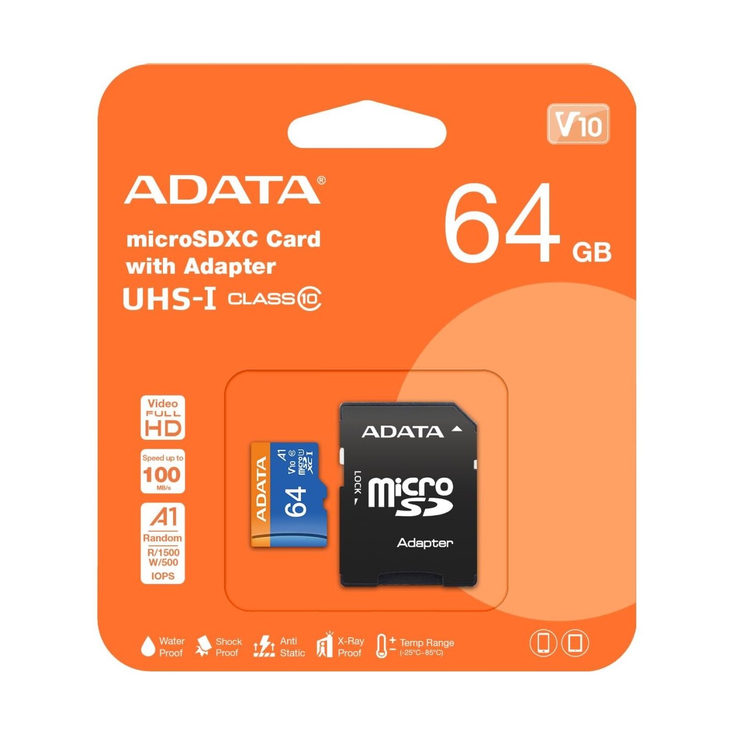 A-Data ADATA 64GB Micro SDXC V10 85MB/s Ad.
