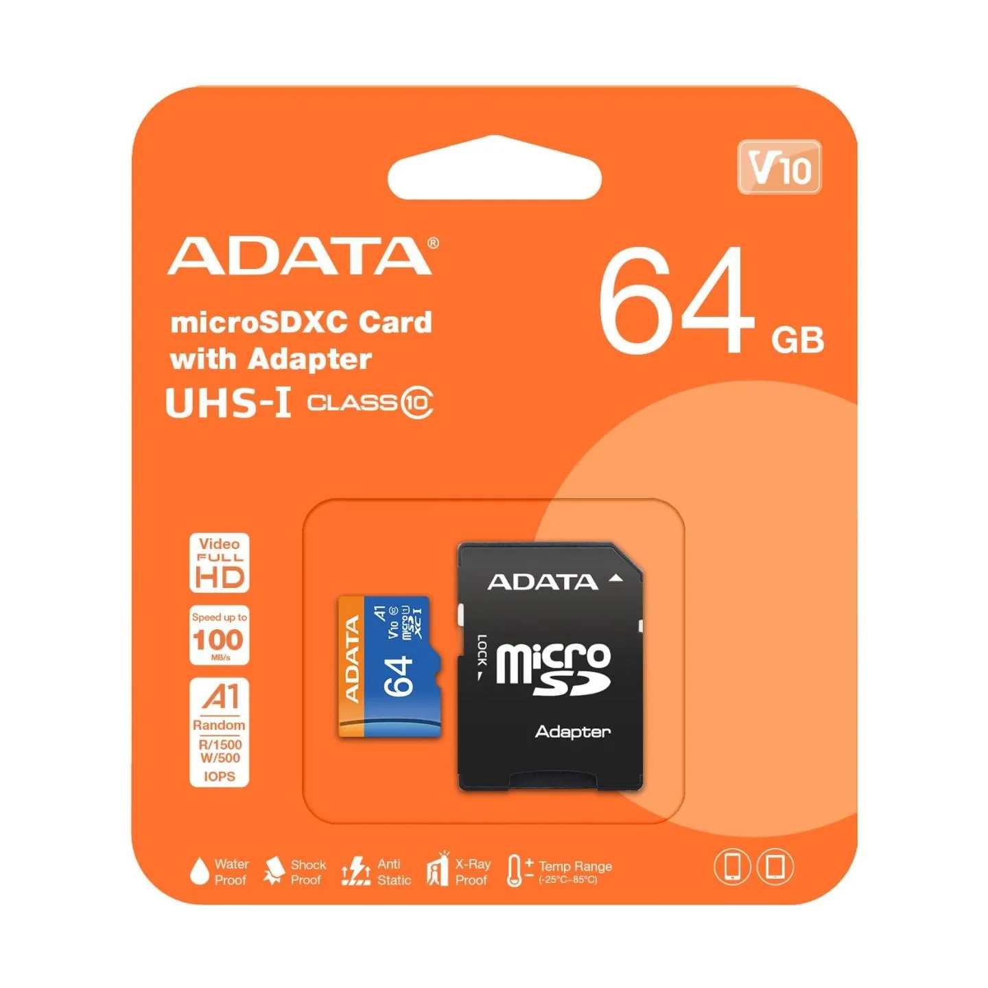 A-Data ADATA 64GB Micro SDXC V10 85MB/s Ad.