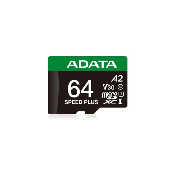 A-Data microSD Speed Plus card 64GB UHS1 U3 V30 A2 160/140 MB/s