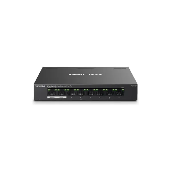 Mercusys Switch|MERCUSYS|MS108GP|PoE+ ports 7|MS108GP