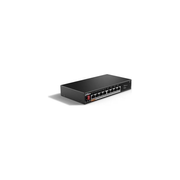 Dahua Switch|DAHUA|Desktop/pedestal|8x10Base-T / 100Base-TX|PoE ports 4|60 Watts|SF1008LP