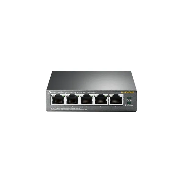 Tp-Link Switch|TP-LINK|Desktop/pedestal|5x10Base-T / 100Base-TX / 1000Base-T|PoE ports 4|TL-SG1005P