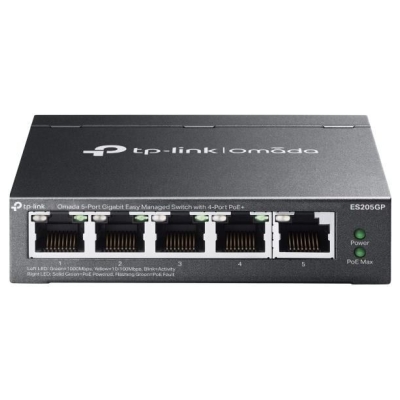 Tp-Link Switch|TP-LINK|OMADA|TP-LINK OMADA ES205GP|PoE ports 4|ES205GP