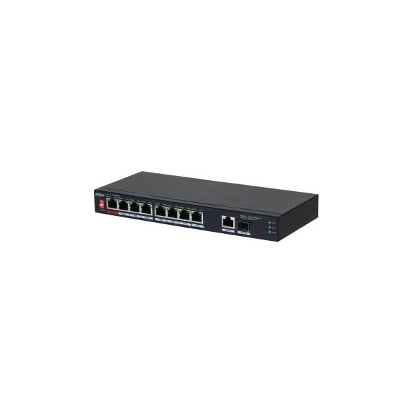 Dahua Switch|DAHUA|PFS3110-8ET1GT1GF-96|Desktop/pedestal|8x10Base-T / 100Base-TX|1x10Base-T / 100Base-TX / 1000Base-T|2x1000Base