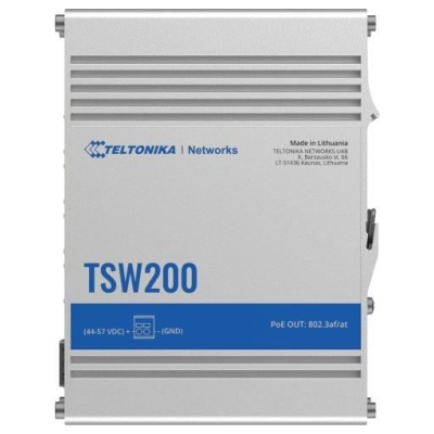 Teltonika Switch|TELTONIKA|TSW2000000B0|PoE ports 8|240 Watts|TSW200