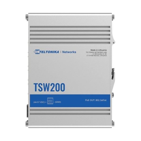 Teltonika Switch|TELTONIKA|TSW2000000B0|PoE ports 8|240 Watts|TSW200
