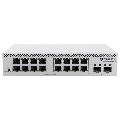 Mikrotik Switch|MIKROTIK|16x10Base-T / 100Base-TX / 1000Base-T|CSS318-16G-2S+IN