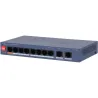 Dahua Switch|DAHUA|DH-CS4010-8ET2GT-60|Switch layer L2|8xRJ-45 ports|RJ-45 Ports Type Fast Ethernet (10/100)|2xGigabit Ethernet 
