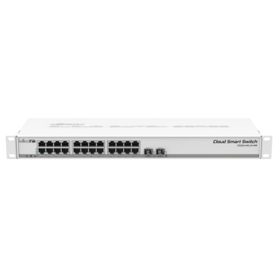 Mikrotik Switch|MIKROTIK|CSS326-24G-2S+RM|Switch type Managed|Rack mounting Yes|Form factor 1U|24xRJ-45 ports|RJ-45 Ports Type G