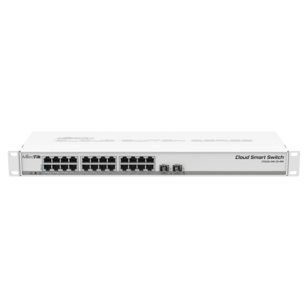 Mikrotik Switch|MIKROTIK|CSS326-24G-2S+RM|Switch type Managed|Rack mounting Yes|Form factor 1U|24xRJ-45 ports|RJ-45 Ports Type G