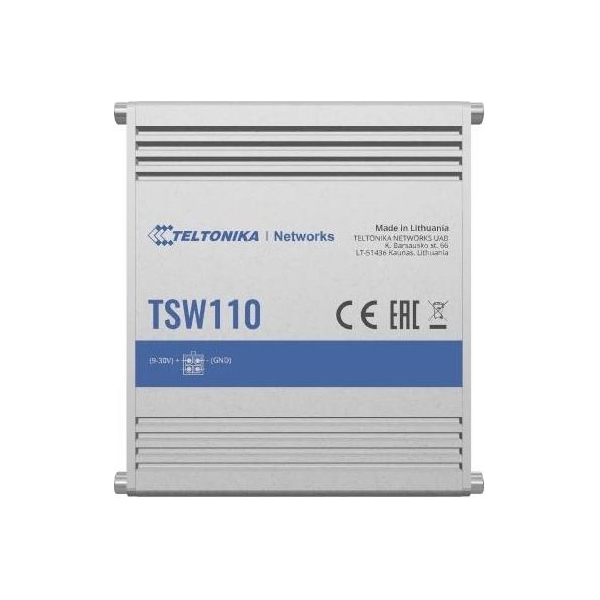 Teltonika Switch|TELTONIKA|TSW110000000|Switch type Unmanaged|Switch layer L2|5xRJ-45 ports|RJ-45 Ports Type Gigabit Ethernet (1