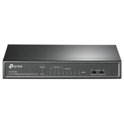 Tp-Link Switch|TP-LINK|Desktop/pedestal|8x10Base-T / 100Base-TX|PoE ports 4|TL-SF1008LP