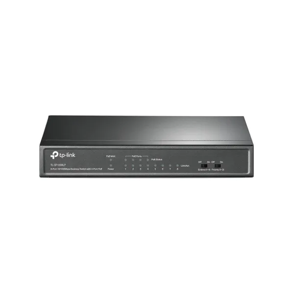 Tp-Link Switch|TP-LINK|Desktop/pedestal|8x10Base-T / 100Base-TX|PoE ports 4|TL-SF1008LP