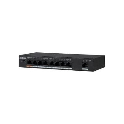 Dahua Switch|DAHUA|Type L2|Desktop/pedestal|Rack|1x10Base-T / 100Base-TX / 1000Base-T|PoE ports 8|96 Watts|DH-PFS3009-8ET1GT-96-