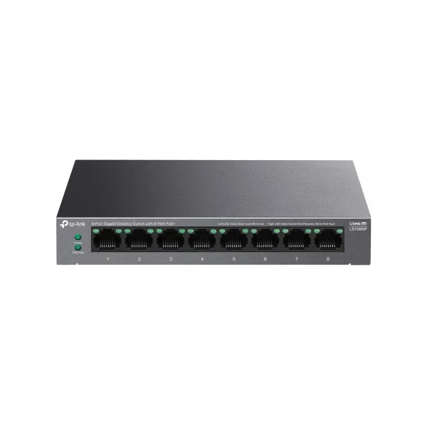 Tp-Link Switch|TP-LINK|LS108GP|PoE+ ports 8|LS108GP