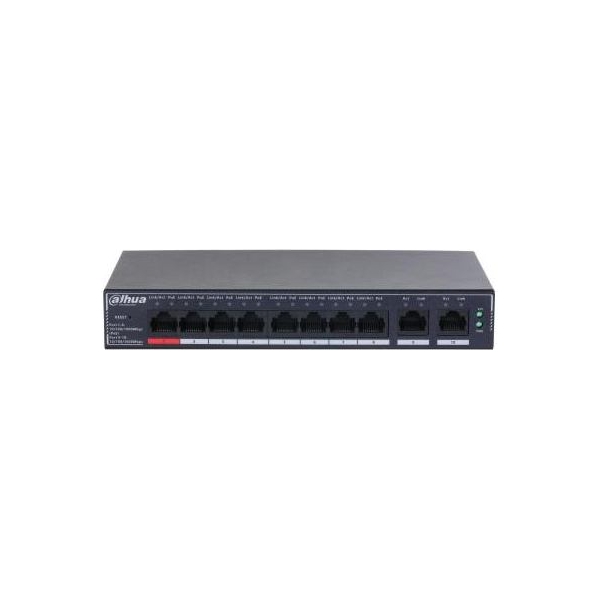 Dahua Switch|DAHUA|DH-SG4010P|Switch layer L2|10xRJ-45 ports|RJ-45 Ports Type Gigabit Ethernet (10/100/1000)|8xPower over Ethern