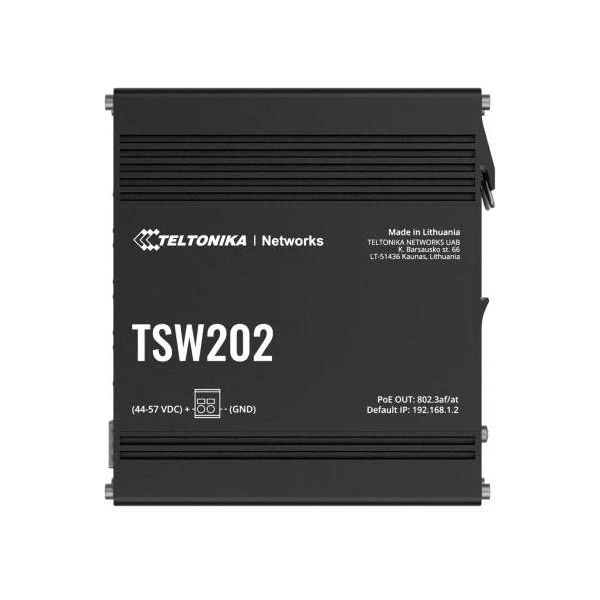 Teltonika Switch|TELTONIKA|TSW202000000|Type L2|PoE+ ports 8|240 Watts|TSW202