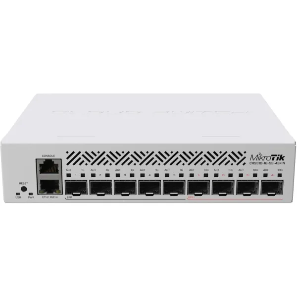 Mikrotik Switch|MIKROTIK|CRS310-1G-5S-4S+IN|Type L3|PoE ports 1|CRS310-1G-5S-4S+IN