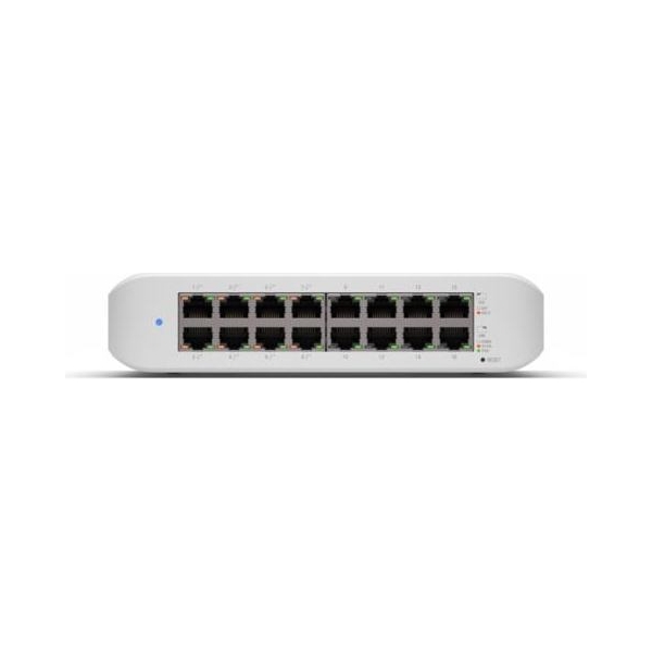 Ubiquiti Switch|UBIQUITI|USW-LITE-16-POE|Type L2|16x10Base-T / 100Base-TX / 1000Base-T|PoE+ ports 8|45 Watts|USW-LITE-16-POE