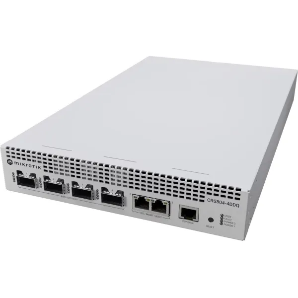 Mikrotik Switch|MIKROTIK|CRS804 DDQ|2xRJ-45 ports|4xQSFP56 ports quantity|CRS804-4DDQ-HRM