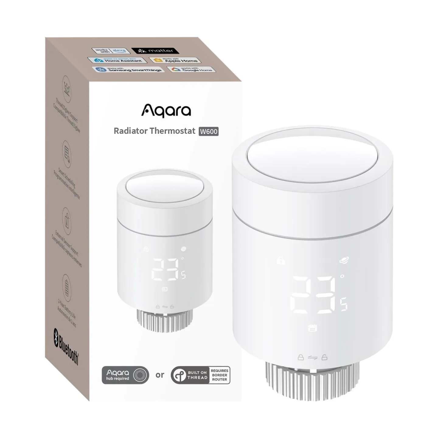 Aqara SMART HOME THERMOSTAT VALVE/W600 WT-A03D AQARA