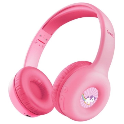 Trust HEADPHONES WRL NOUNA KIDS/PINK 25274 TRUST