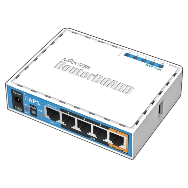 Mikrotik RB952Ui-5ac2nD | hAP ac lite | 802.11ac | 867 Mbit/s | 10/100 Mbit/s | Ethernet LAN (RJ-45) ports 5 | MU-MiMO Yes | 12 