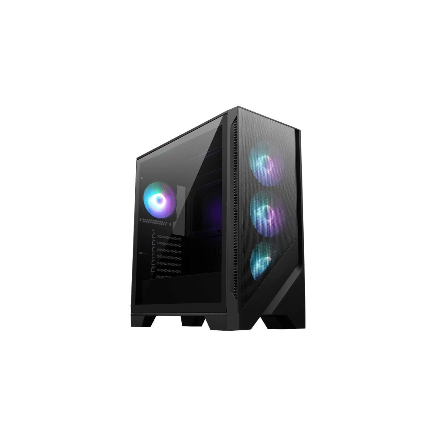 MSI Case|MSI|MAG FORGE 321R AIRFLOW|MidiTower|Case product features Transparent panel|ATX|MicroATX|MiniITX|Colour Black|MAGFORGE