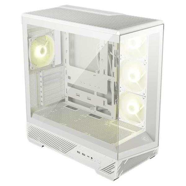 MSI Case MAG PANO 130R PZ White Tempered glass