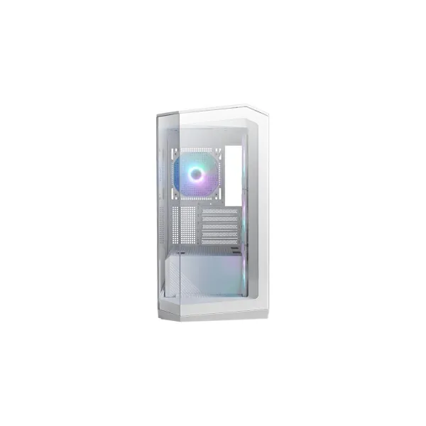 MSI Case|MSI|MidiTower|Case product features Transparent panel|Not included|MicroATX|Colour White|MAGPANOM100RPZWHITE