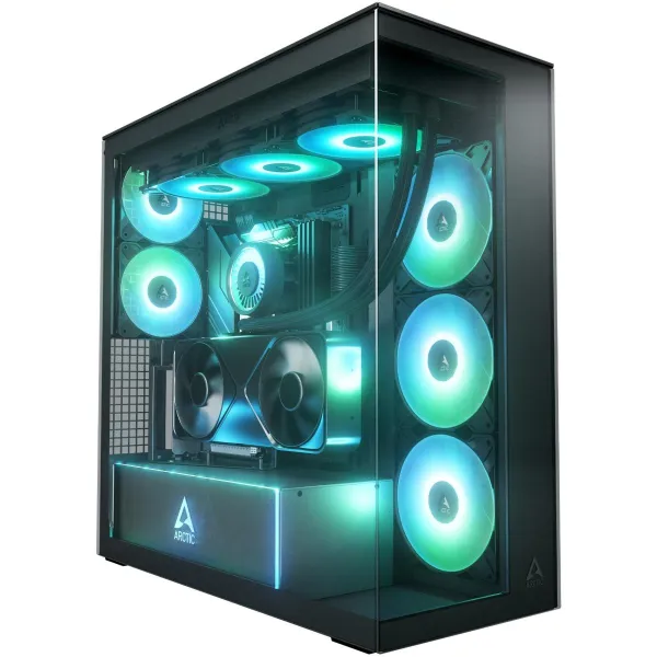 Arctic Case|ARCTIC|EATX|Black|Midi Tower|PC|Xtender VG (Mirror Black)|ACPCC00019A