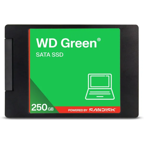 Sandisk SSD|SANDISK|Green|POWERED BY SANDISK|250 GB|Serial ATA III|Read speed 545 MB/s|2.5"|WDS250G5G0A