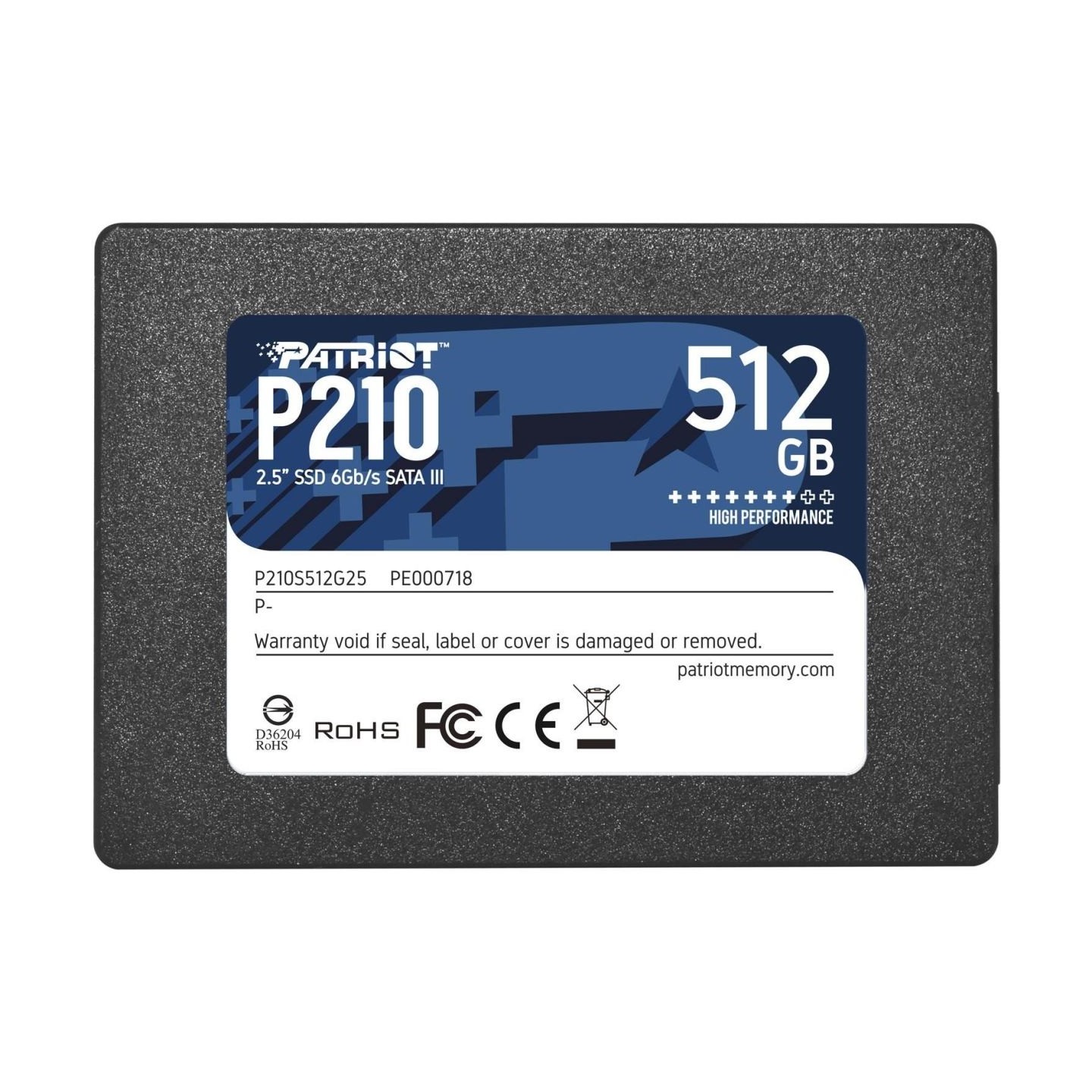 Patriot P210 SSD 2.5inch 512GB SATA 3